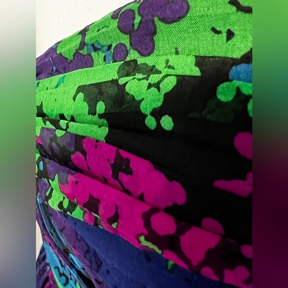 Shoshanna jewel tone strapless Mini dress silk fit and flare sz 0 cocktail party - Picture 9 of 15